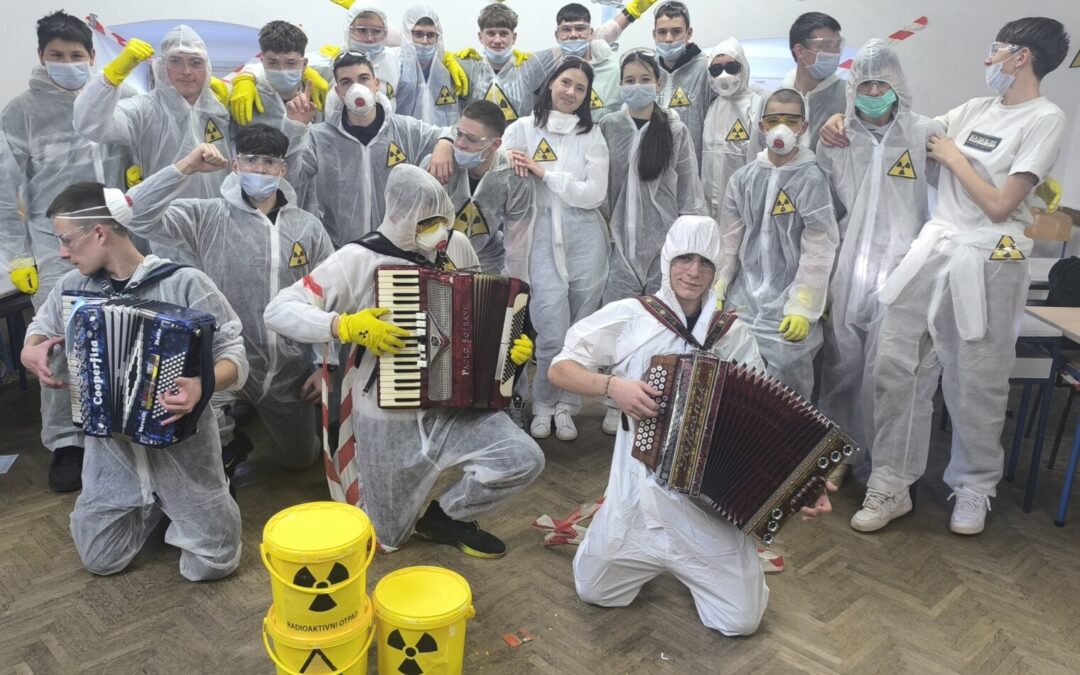 Maškarani dan u Srednjoj školi Mate Balote Poreč