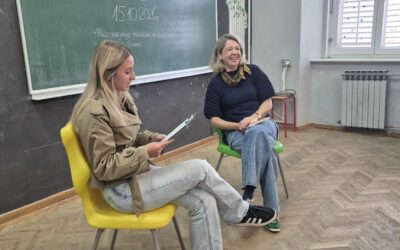 Rosie Kugli i Ivana Bodrožić u susretu s mladim čitateljima
